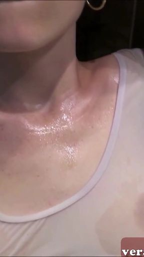 German skinny wetlook teen fuck in shower homemade pov   Clip 1