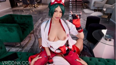 Naughty Cosplay: Busty Hero Gets Down and Dirty in Anal Action