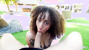 ”Cumming Latin: Kira Perez's Curly Ecstasy”