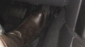 Cranking in Tall Brown Boots