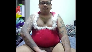 Vaibhav Jerks Off &amp_ Cums In A Christmas Santa Dress