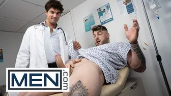 William Seed face fucks Mike Monroe with his big dick in the hospital