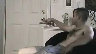 Bicurious Twink Sucks and Gets Fucked Raw by Trucker Neighbor