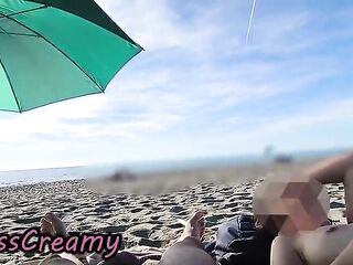 French Teacher Nudist Beach Legs Open Twat Flash Masturbating Moist Vagina Public Risk Caught Voyeur - Full on RED