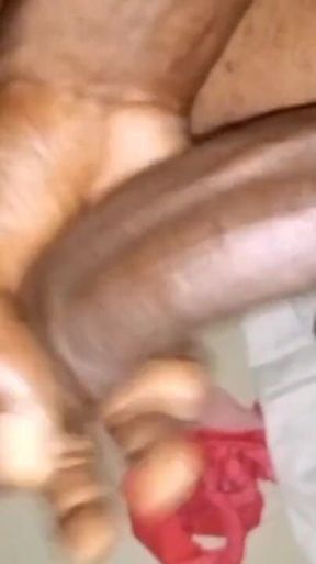 Huge Black Dick Displayed and Masterbating