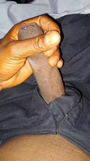 Nata4sex strocking my bid black cock