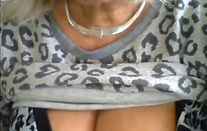 Granny's Big Tits on Webcam