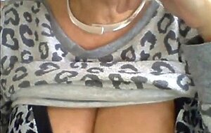 Granny's Big Tits on Webcam