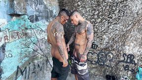 Fudendo no alto da montanha