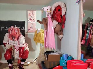 PVC Dress Magical Cutie Madoka Layered and Fastened