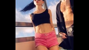 Hot pornstar Sasha Rose dances a sexy striptease