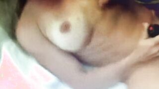 Cutie blonde cougar gets boned inside the butt with a strap on while swallowing cum