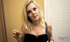 Myaa Curvy Blonde Tattoo Foot Worship Sensual Handjob Play!