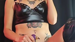 A cigarette and then two at once while playing with my dildo