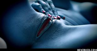 Real life hentai - JOI - Hot blue alien squirt and masturbate