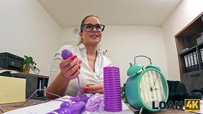 Boss's Desire: Blonde MILF, Report, and Office Tease