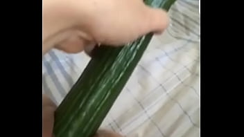 Teen sex cucumber extra tight