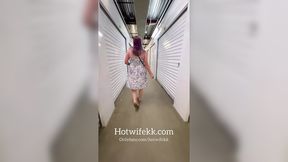 Sneaking some public sex at a storage facility