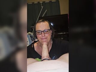 Trans wife devours Husbands large ramrod!