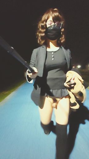 Showing off My Slutty Butt on the Road.part 14