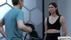 Shy Sage Roux anal fucks this horny annoying TS