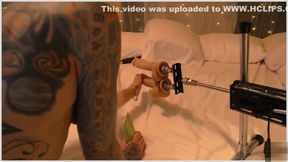 FIRST TIME VIRGIN DP LOST TO FUCKING MACHINE