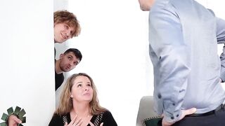 Foursome Frenzy #4 - Curvaceous Cuties Share A Raw Double Penetrated Threesome