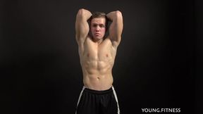 Shredded dude showing off his gorgeous muscles for you