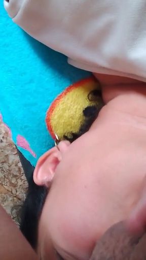 Iconic moment from &quot;Cumshot Girlfriend sucking balls&quot;