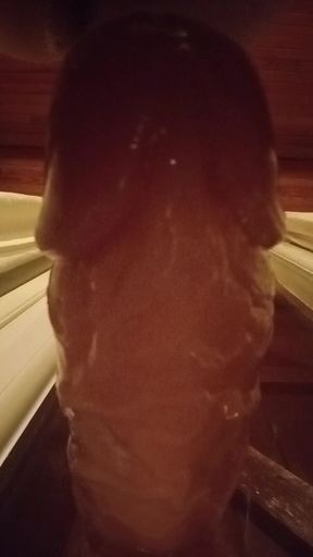 Big Dildo in Anal Pussy