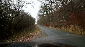 sandralein33 Smoking in Police Outfit on Street