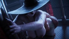 Lady Dimitrescu Lets a Smaller Guy Have His Fun