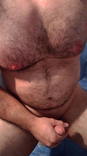A Nice Cumshot in the Bathroom at Work