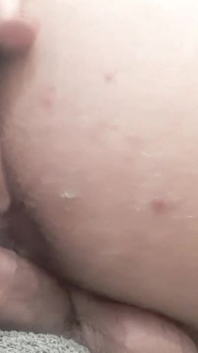 Emotional moment from &quot;Kinky Trans Cum Slut Creampies her own Ass Multiple Times - Anal Creampie Compilation&quot;