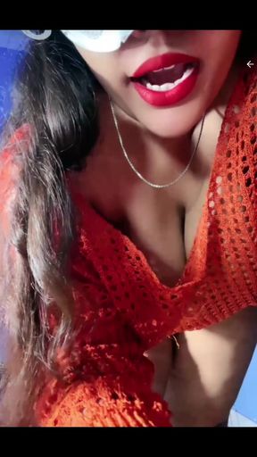 Amateur curvy blonde shows big tits in solo desi exhibitionism