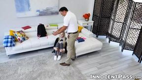Stepdad's rough love takes innocent stepdaughter Lily Larimar to the edge
