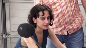 Yasmeena punished on the bike