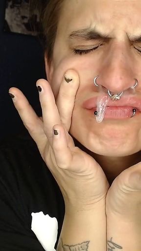 Extreme Nose Blow Thick Stringy Mess