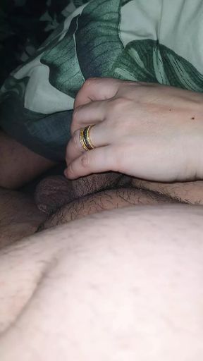 Step mom grabs step son dick and balls without shame