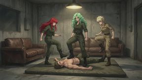 Trampling Stories #8: Triple Domme Trampling Session
