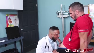 Doctors Damian Taylor and Marco Lorenzo fuck with Amone Bane