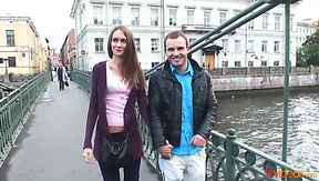 Palatable natural girlfriend with small tits loves nothing but wild anal