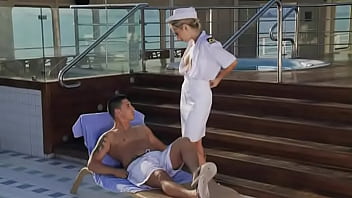 Screwing a Guest by the Pool on the Yacht Is Her Goal Today