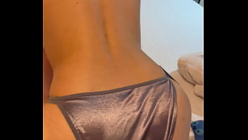 latin college student getting fuck in silver satin panties