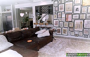 Zerella Skies  in the closet and surprises her guy