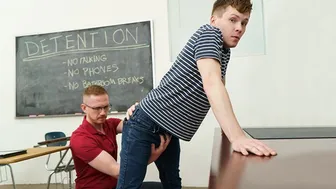 Professor Kayman disciplines his naughty student with a hard lesson