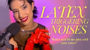 TEASING YOU WITH MY SHINY LATEX | GODDESS JADE | SENSORY PLAY | ASMR | LATEX SOUNDS | TEASE | SENSUAL | ASMR | GLOVE FETISH