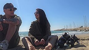 Cheating Girlfriend Fucks Stranger In Public Bathroom!