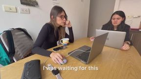 Follando a mi compañera de trabajo