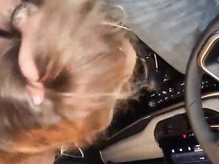 Floozy Wife Thanks Driver with Oral job Then Implores to Climax